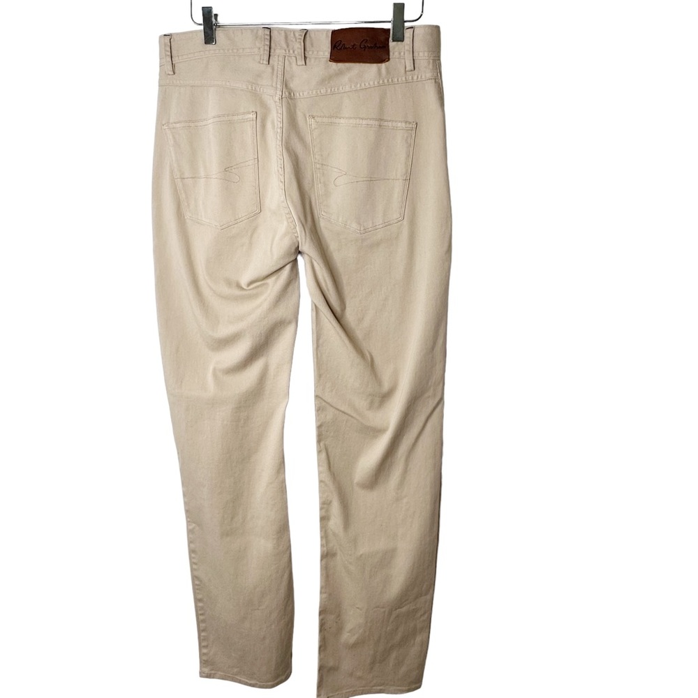 Robert Graham Classic Yates Khaki Tan Pants Size 32 - Picture 5 of 9